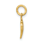 14k w/Rhodium Mini Heart Charm