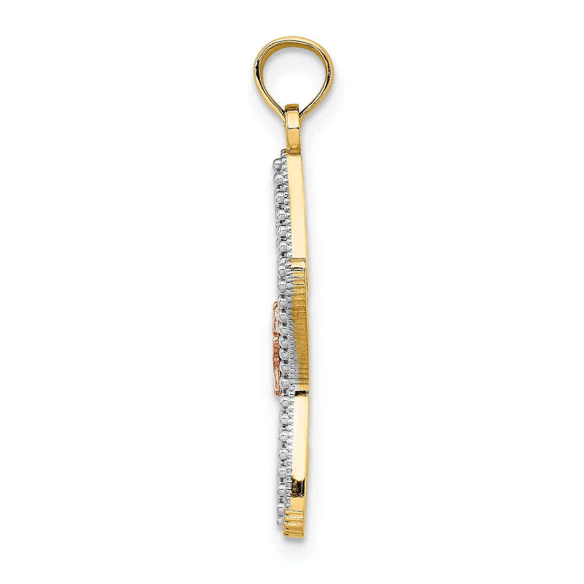 Cut-Out Starfish Charm in 14K Two-Tone Gold, 25mm - Sophia Jewelers