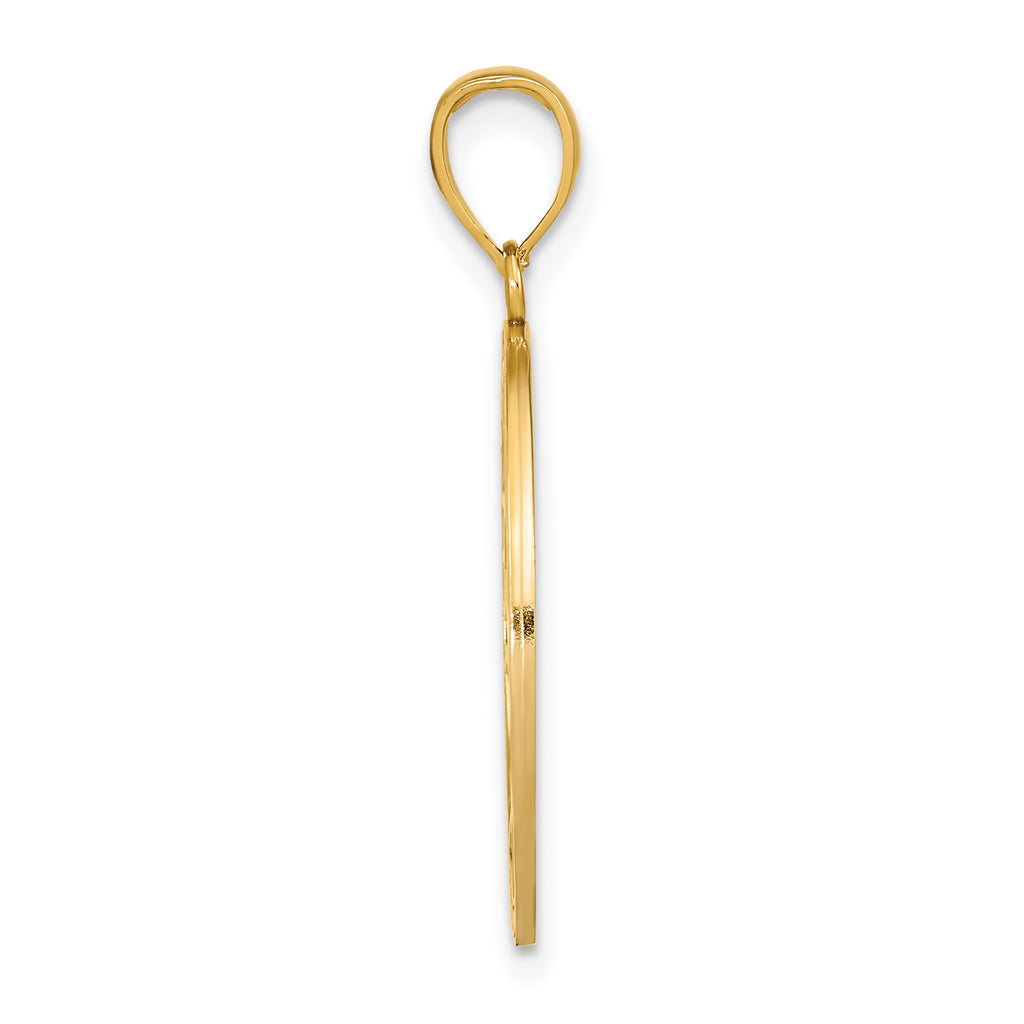 Tree of Life Round Frame Charm in 14K Two-Tone Gold, 30mm - Sophia Jewelers