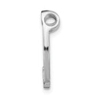 14k White Gold Horseshoe Chain Slide Charm - Sophia Jewelers