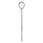 Filigree Cross Pendant in 14K White Gold, 25mm - Sophia Jewelers