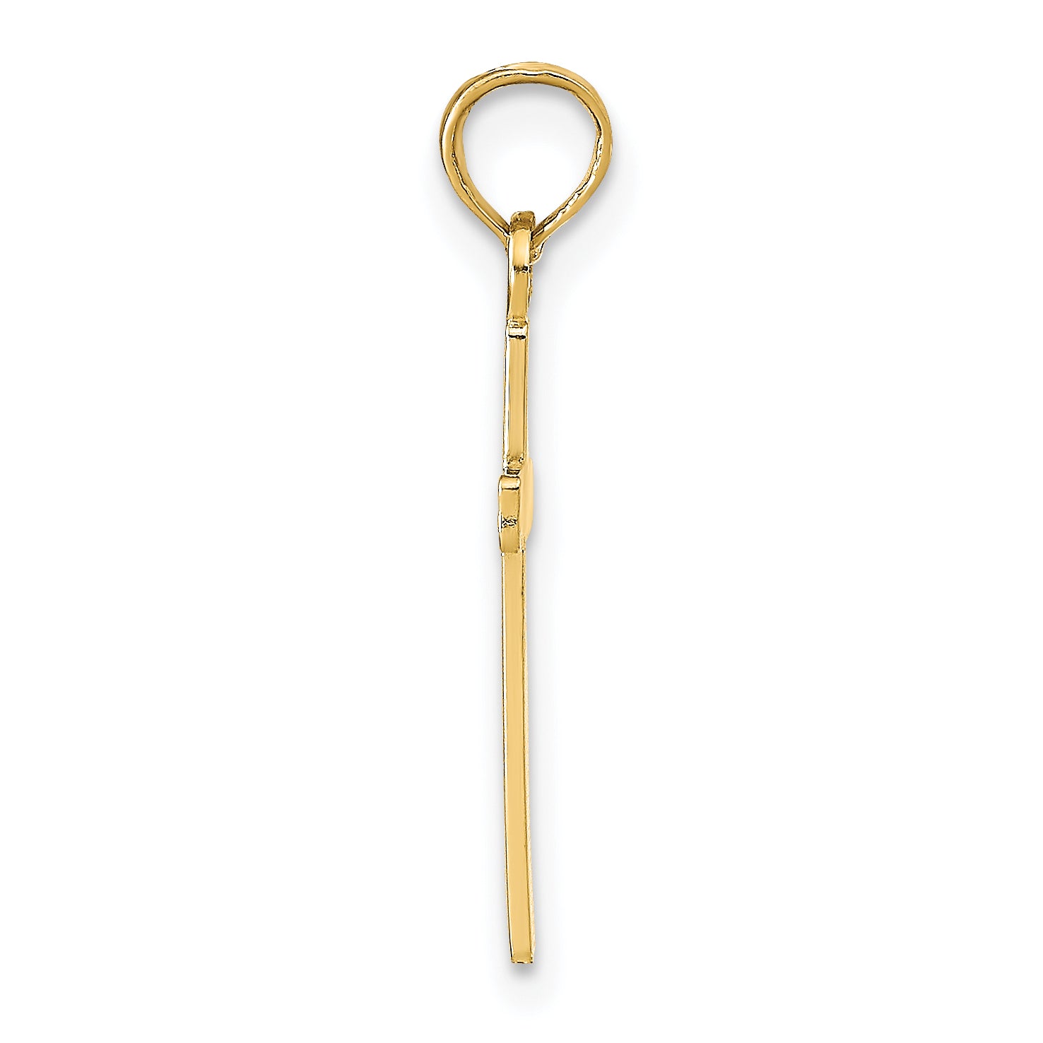 14k Polished Cross Pendant Secondary image