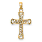 14k Fancy Cross Pendant