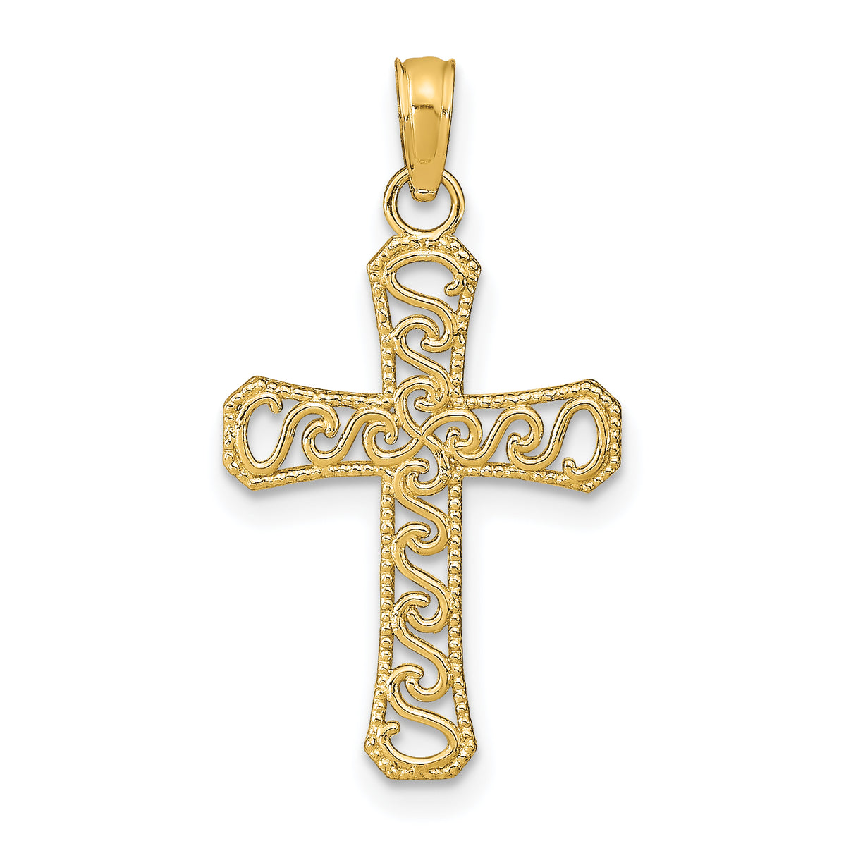 14k Fancy Cross Pendant Main image