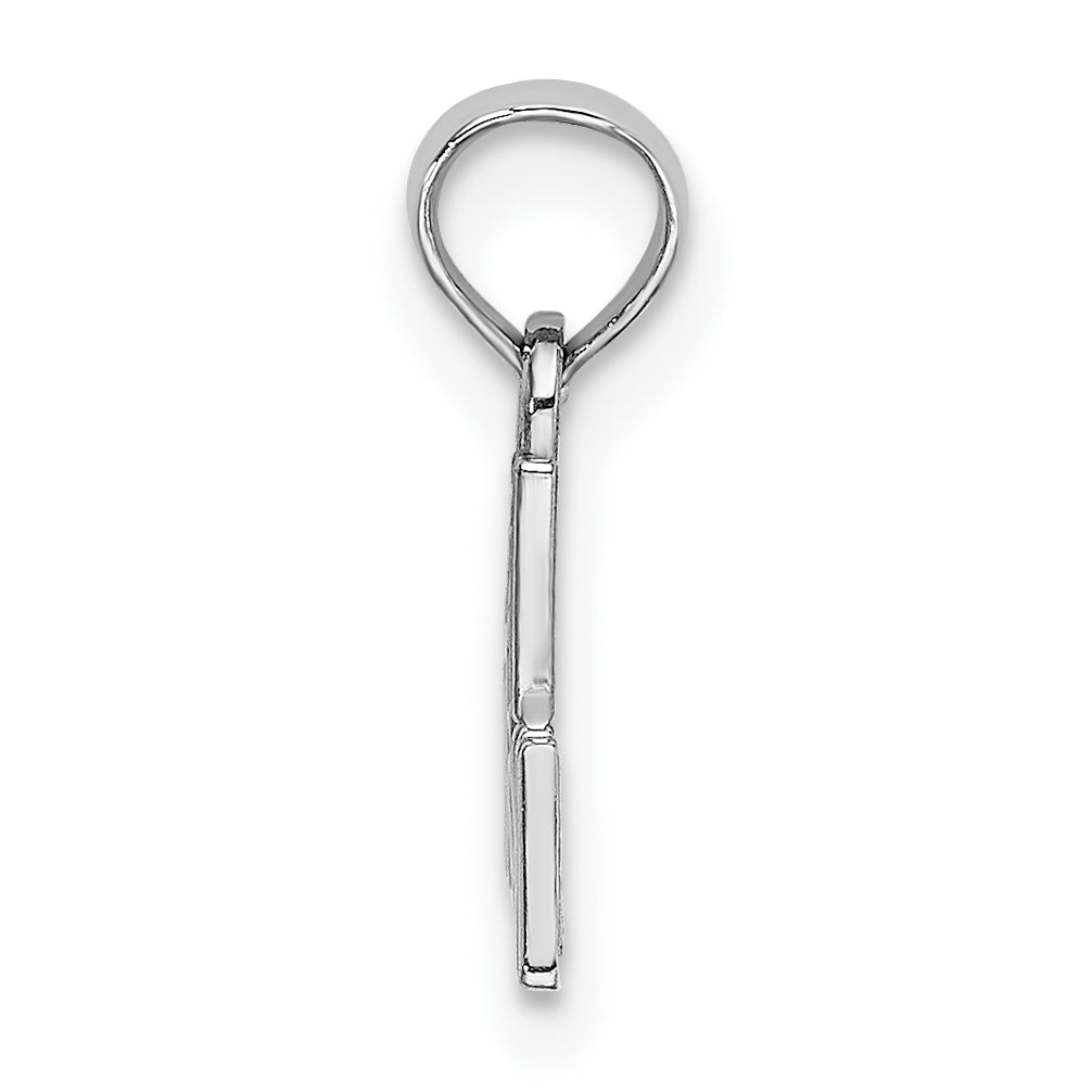 14K White Gold #1 MOM Charm Secondary image