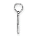 14K White Gold #1 MOM Charm
