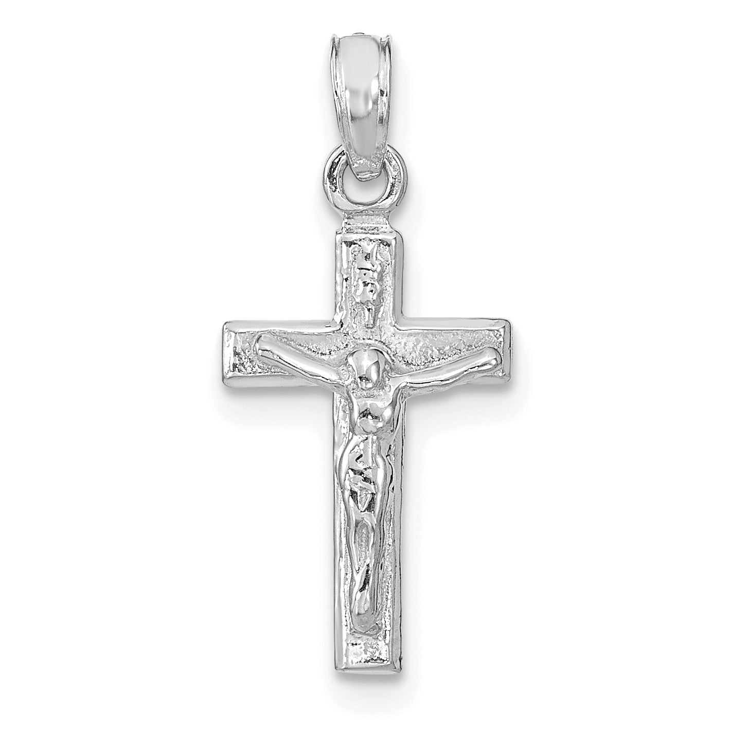 14k White Gold Crucifix Pendant Main image