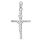 14k White Gold Crucifix Pendant