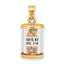 14K 3-D Mustard Seeds Matthew 17  Scroll Pendant