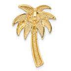 14k Lab Created Opal Palm Tree Slide