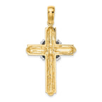 X-Center Cross Pendant in 14K Two-Tone Gold, 47mm - Sophia Jewelers
