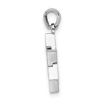 14K White Gold Star Of David Charm