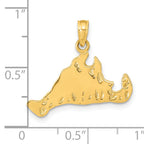 14k Martha's Vineyard Island Pendant