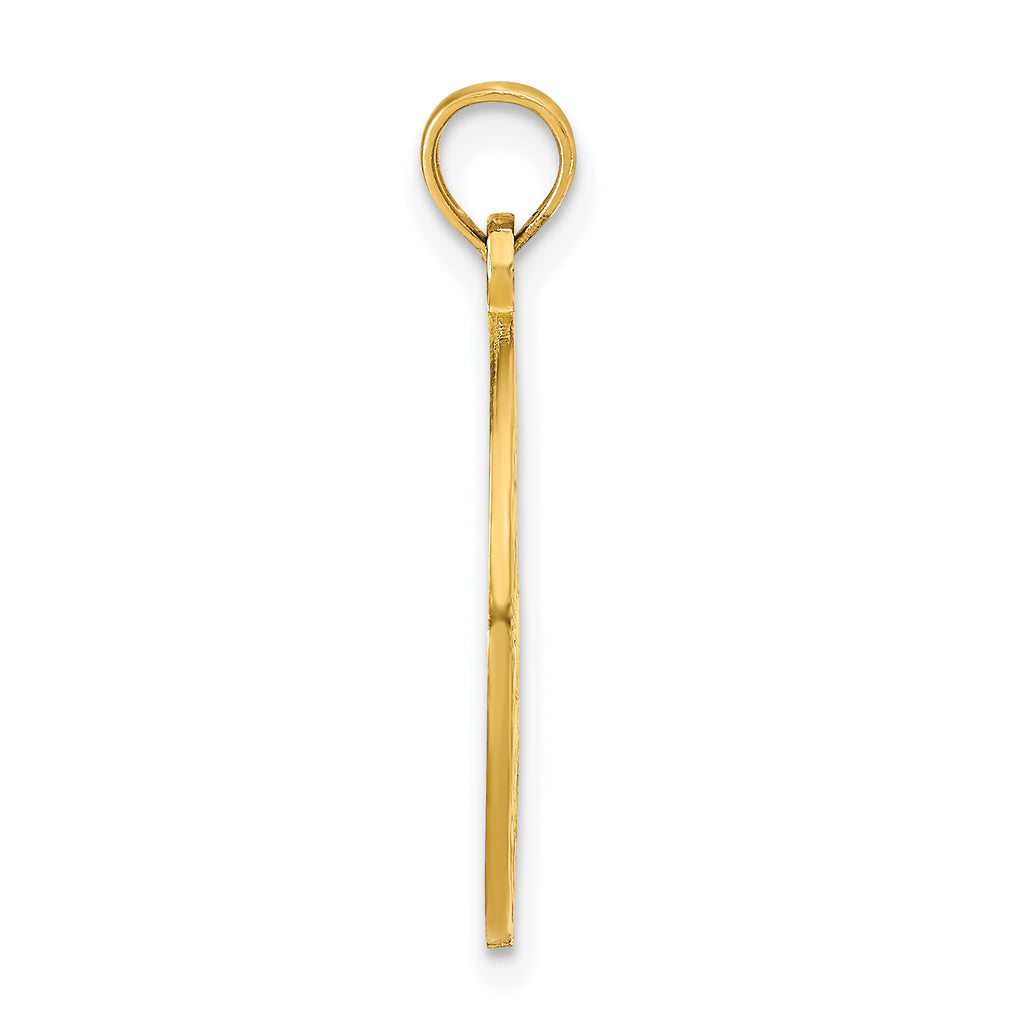 14K OCEAN CITY w/Dolphins Pendant