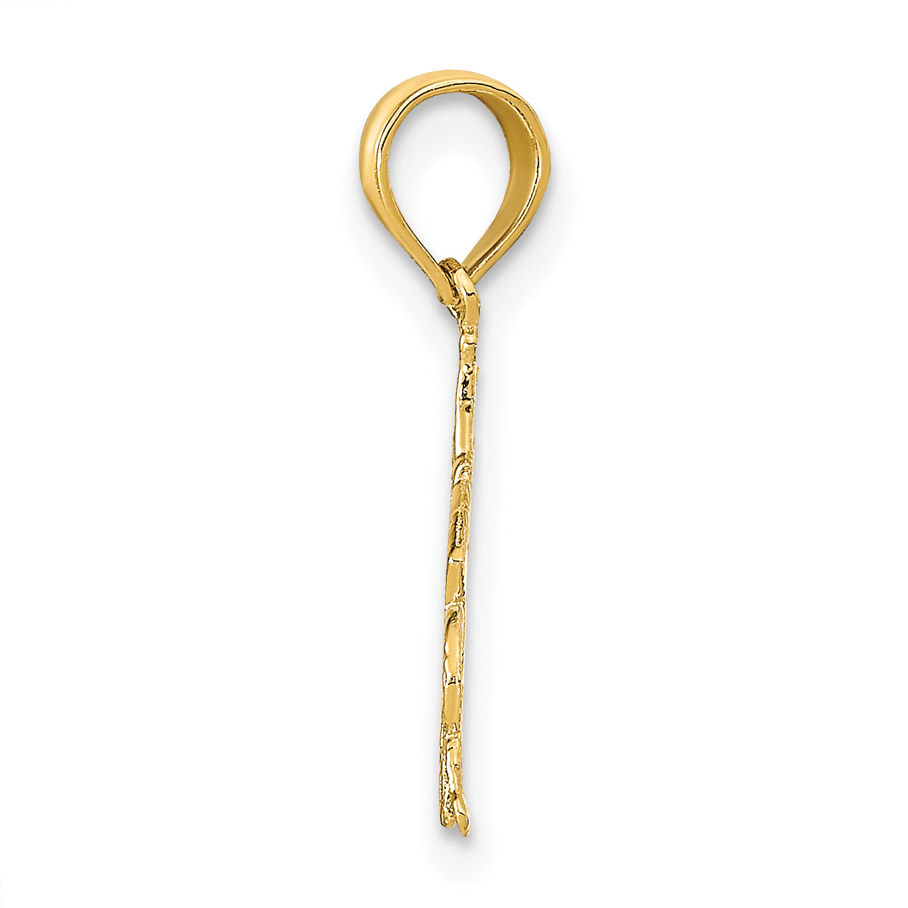 14K GAMBLER w/Cards Pendant Secondary image