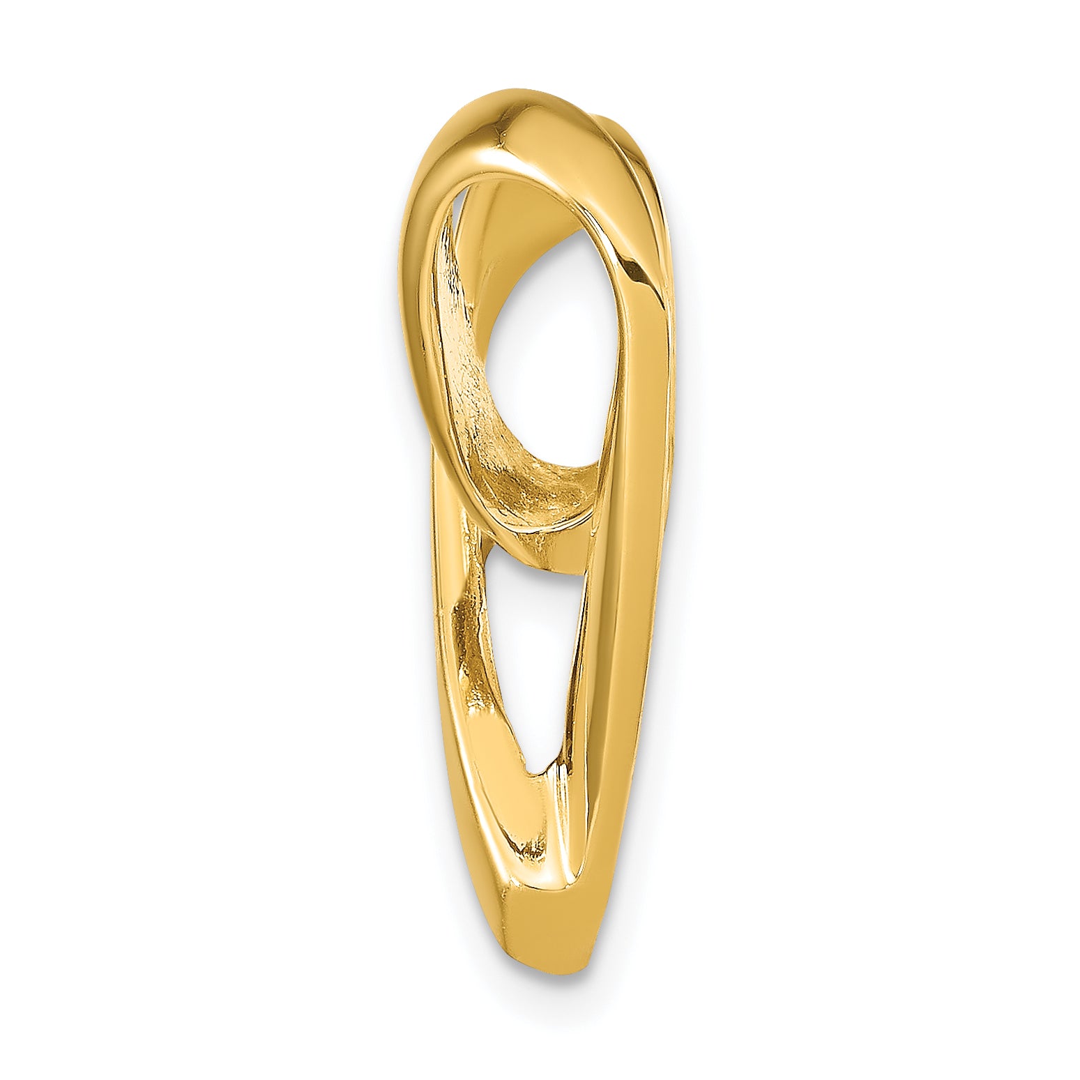 14K Polished Heart Slide Secondary image
