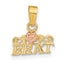 14K Rose and Yellow Gold BRAT Pendant