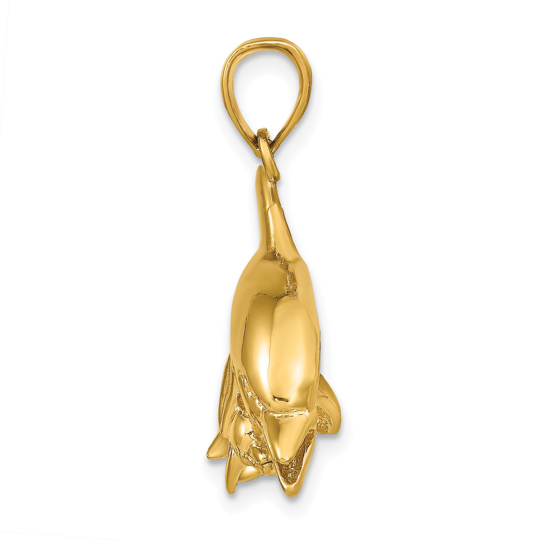 14k Dolphins Pendant Secondary image