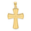 14K Polished Cross Pendant