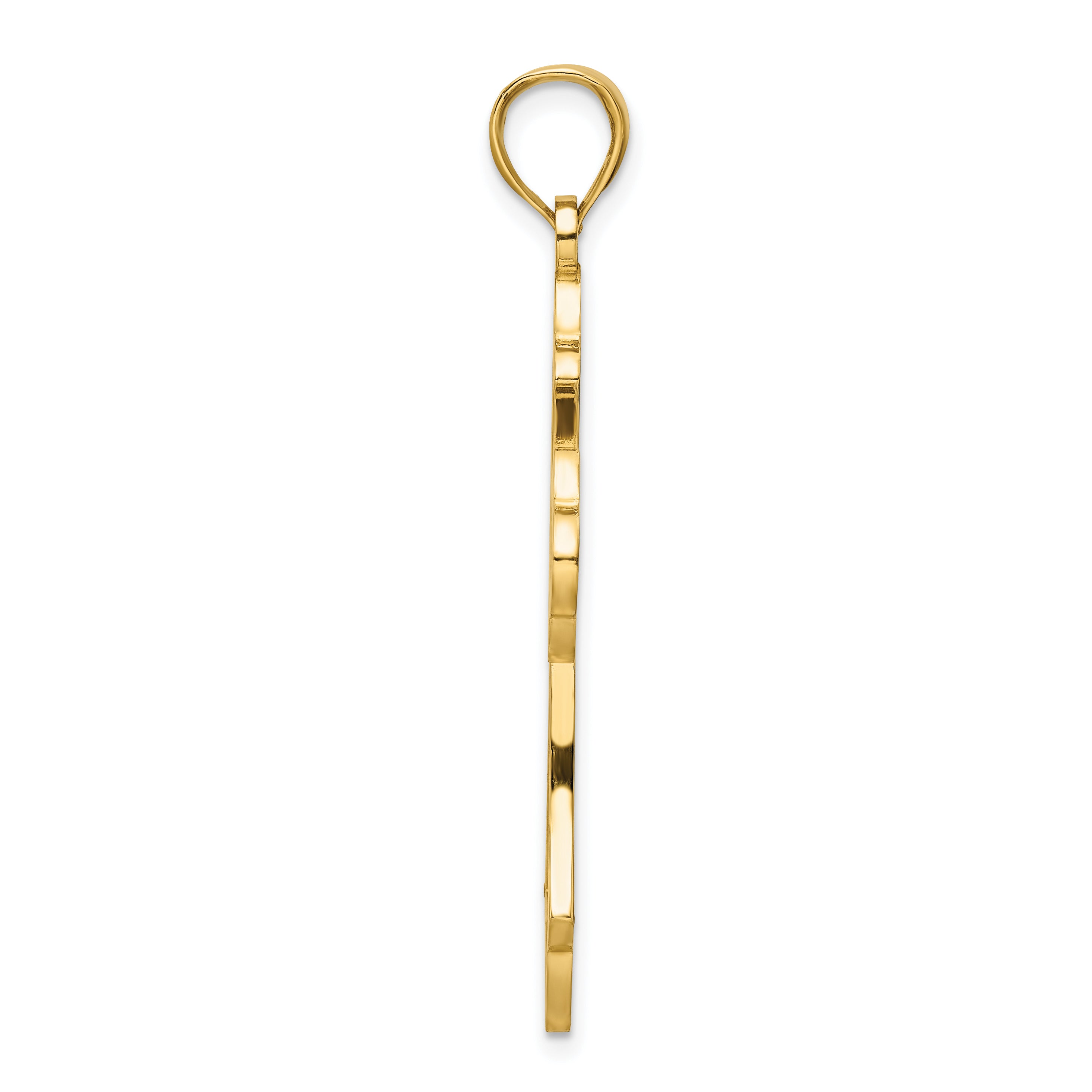14k Polished Cross Pendant Secondary image