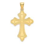 14k Polished Cross Pendant