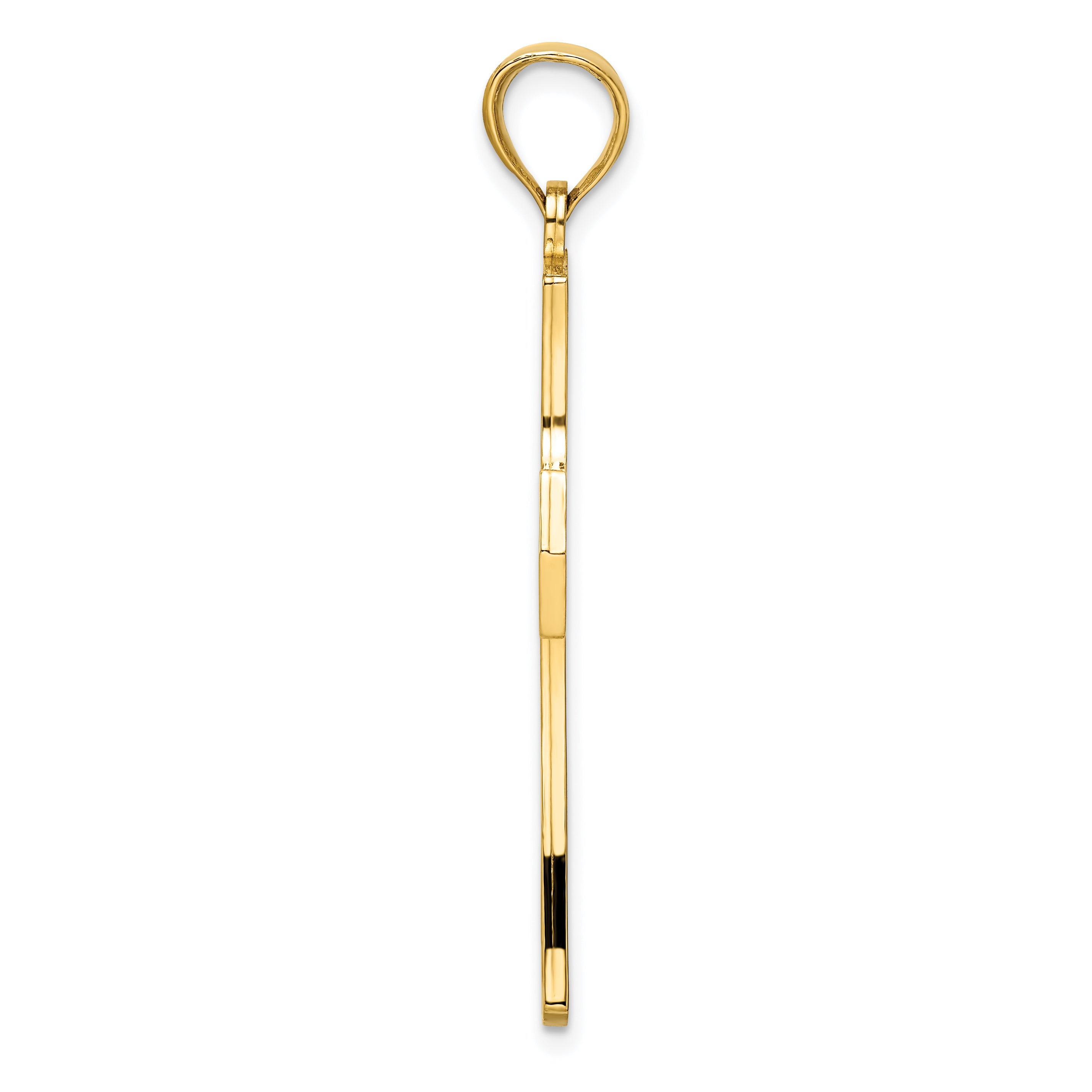 14k Polished Cross Pendant Secondary image