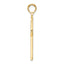 14K Polished Beaded Cross Pendant