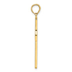 Large Beaded Cut-Out Cross Pendant in 14K Yellow Gold, 44mm - Sophia Jewelers