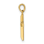 Tapered Ends Cross Pendant in 14K Yellow Gold, 19mm - Sophia Jewelers