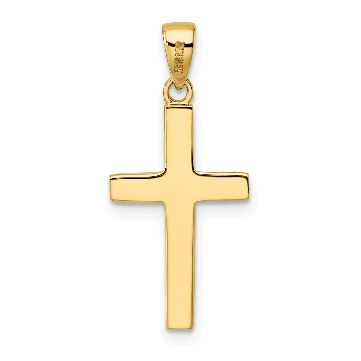Cross Pendant in 14K Yellow Gold, 12x22mm - Sophia Jewelers