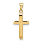 Cross Pendant in 14K Yellow Gold, 12x22mm - Sophia Jewelers