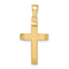 Beveled Latin Cross Pendant in 14K Yellow Gold, 27mm - Sophia Jewelers