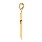 Beveled Latin Cross Pendant in 14K Yellow Gold, 30mm - Sophia Jewelers