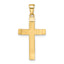 Beveled Latin Cross Pendant in 14K Yellow Gold, 30mm - Sophia Jewelers