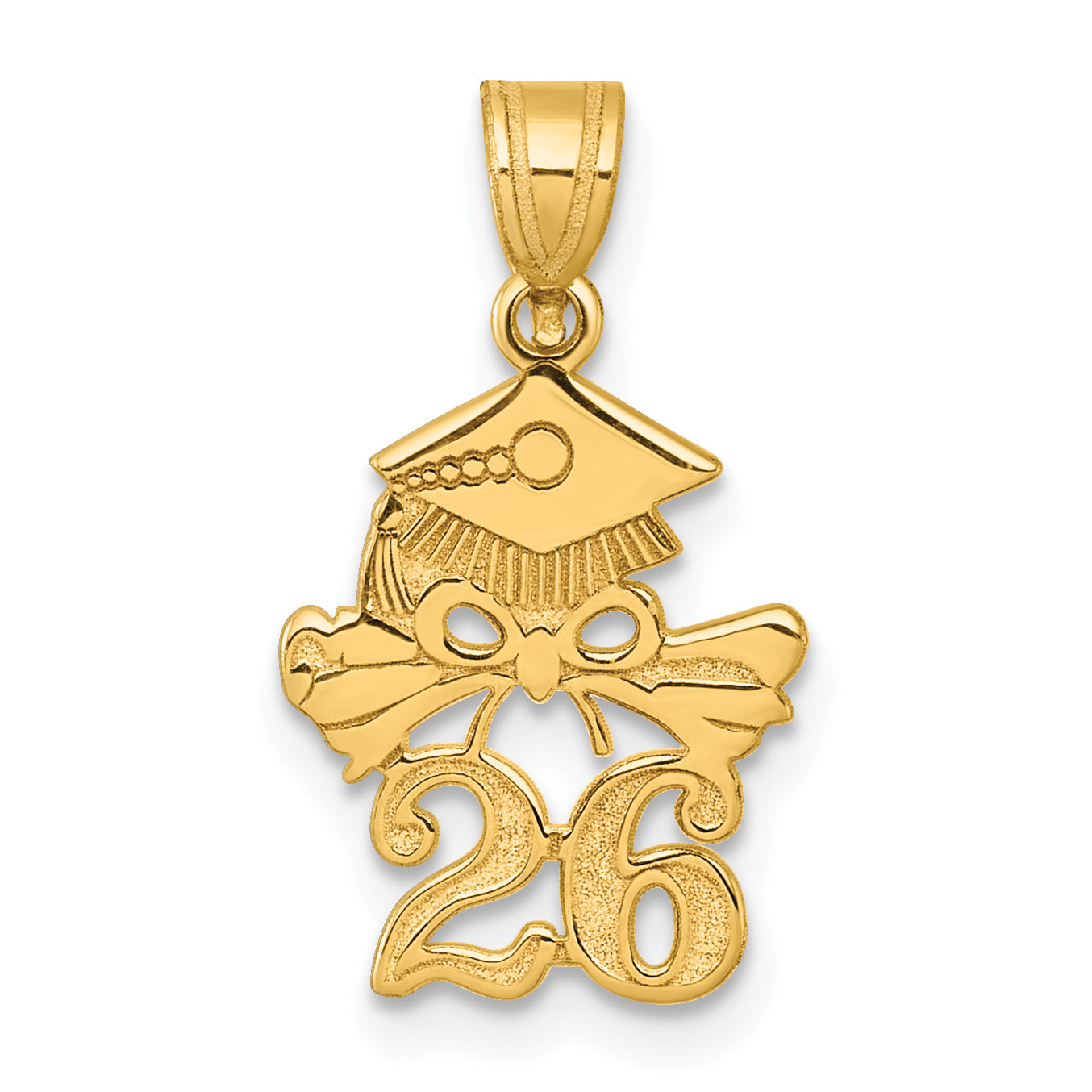 14K Graduation Cap and Diploma - 2026 Charm Main image