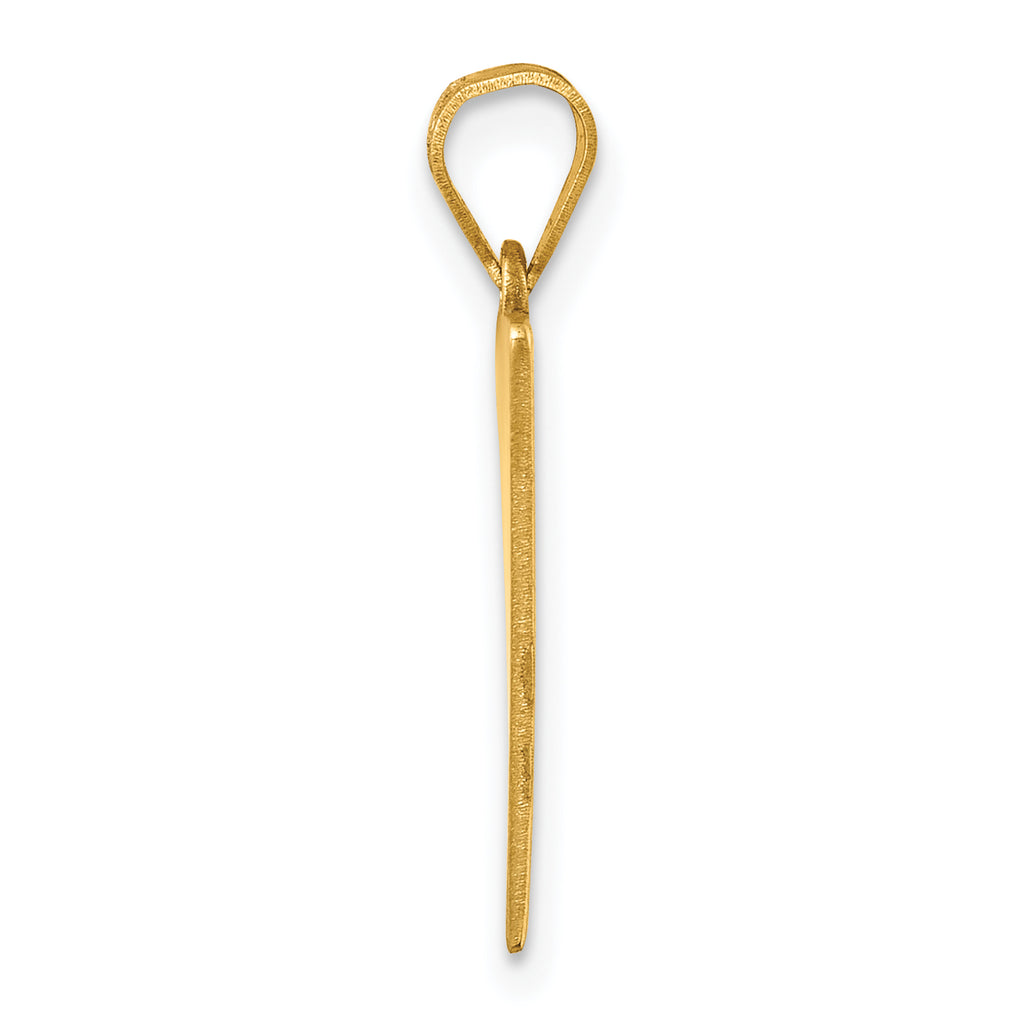 14K Class Of 2026 Rally Flag / Graduation Charm
