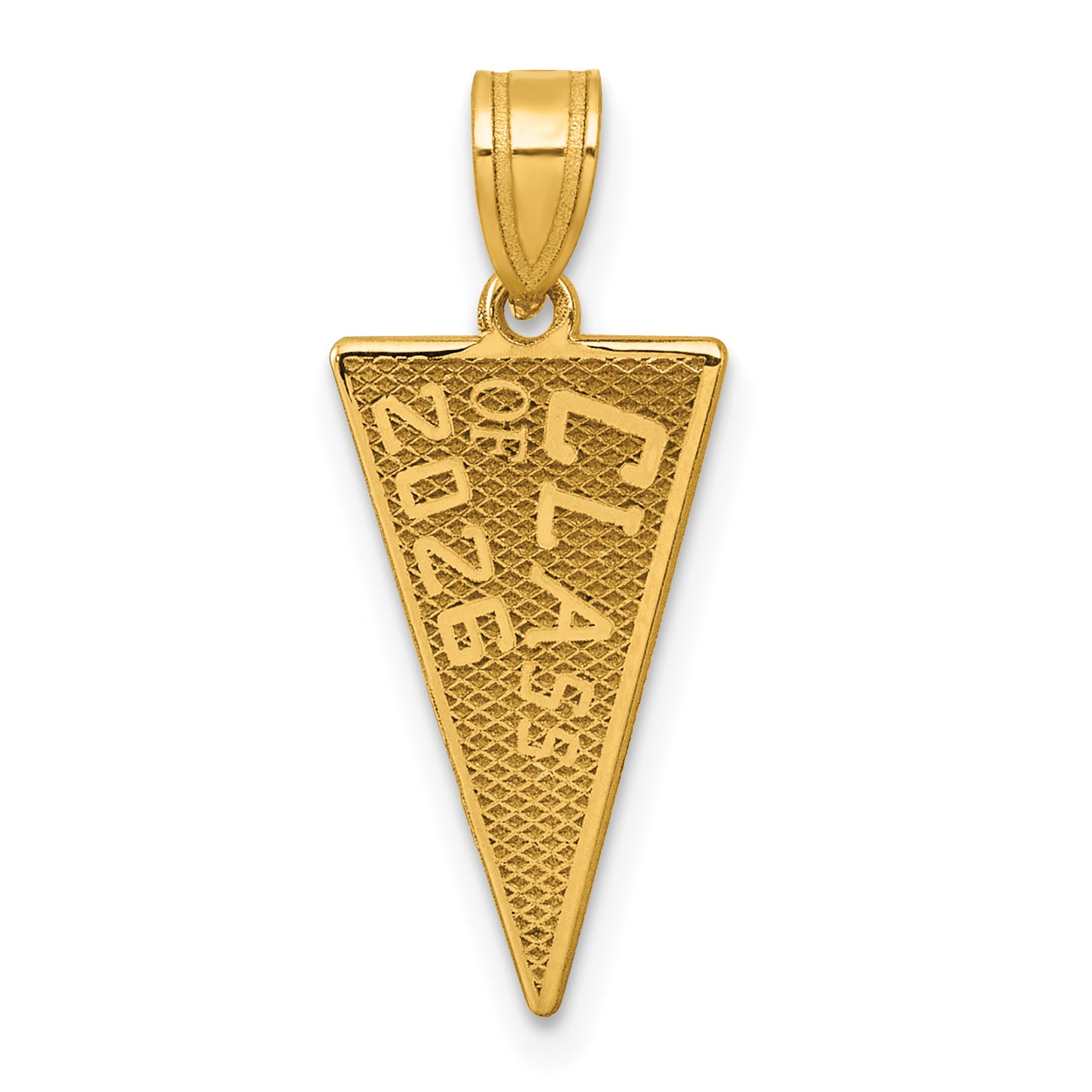 14K Class Of 2026 Rally Flag / Graduation Charm Main image