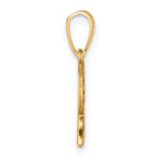 14K Yellow Gold Polished CLASS OF 2025 Charm