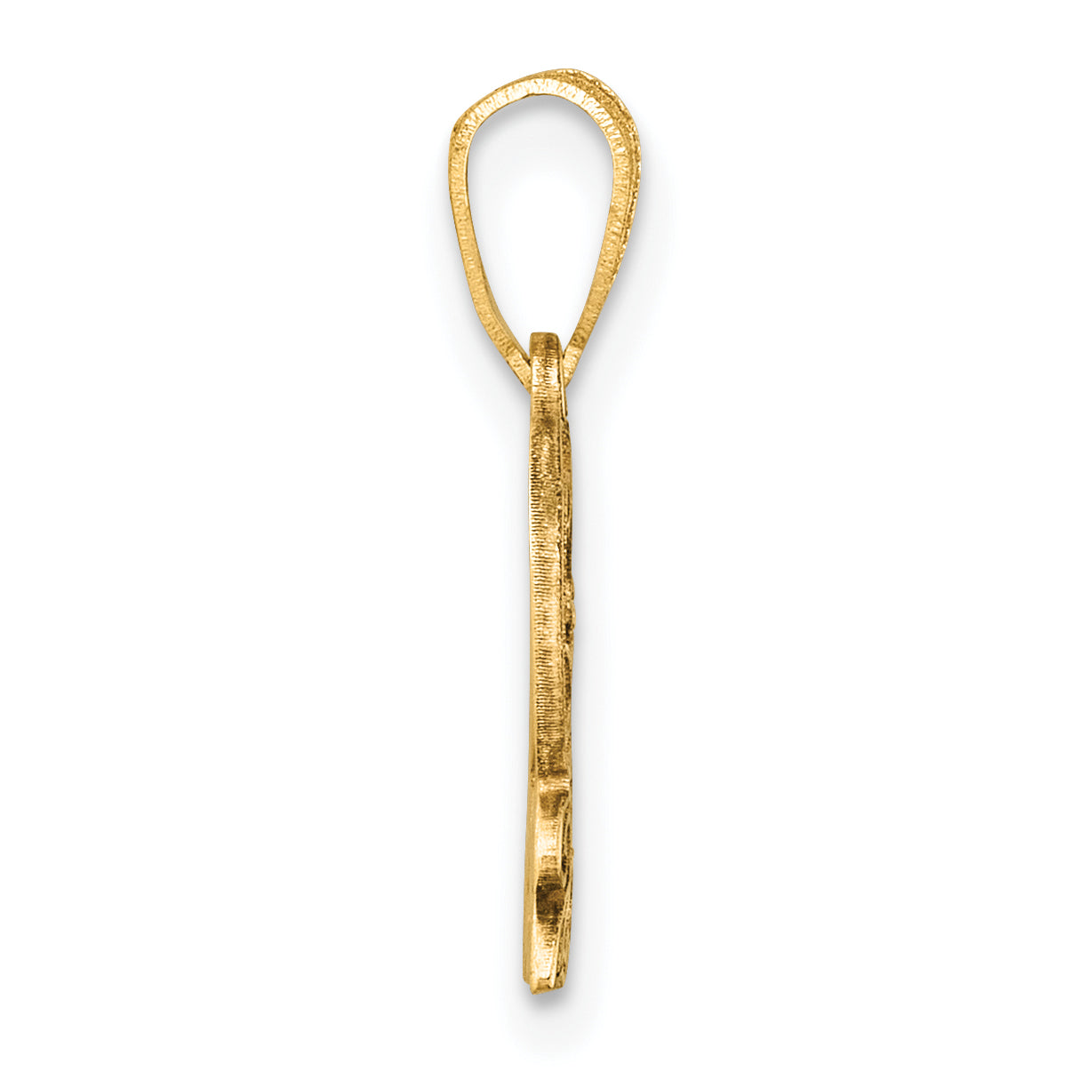 14K Yellow Gold Polished CLASS OF 2025 Charm