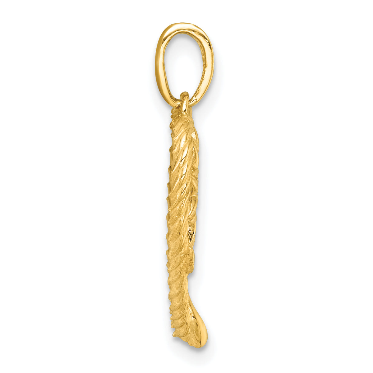 Flower in Twisted Heart Pendant in 14K Two-Tone Gold, 24mm - Sophia Jewelers