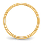 14k Yellow Gold 2.5mm Knife Edge Comfort Fit Wedding Band