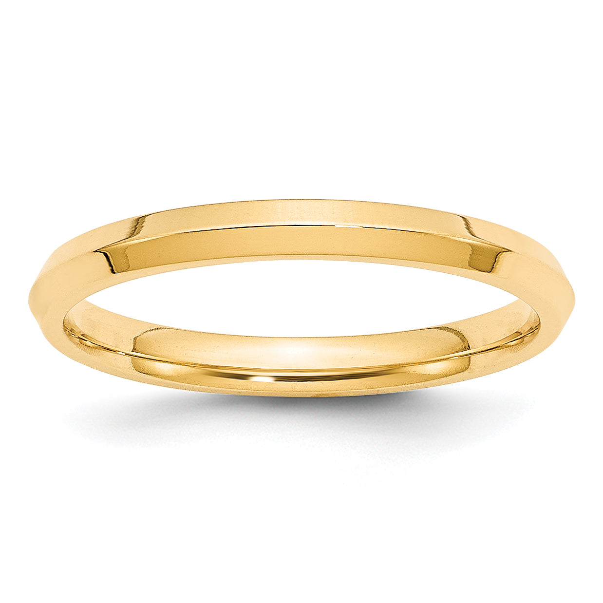 14k Yellow Gold 2.5mm Knife Edge Comfort Fit Wedding Band Main image