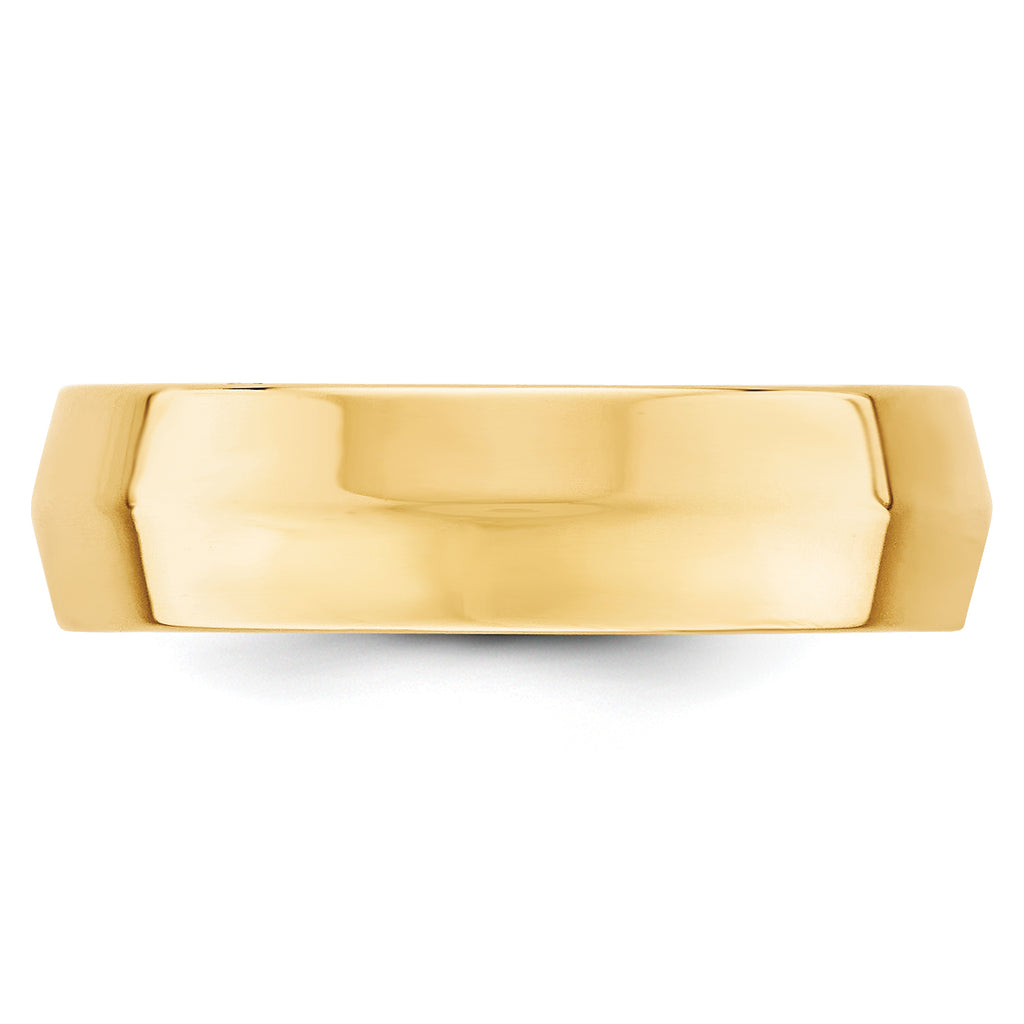 14K Yellow Gold Comfort-Fit Wedding Band 6mm