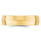 14K Yellow Gold Comfort-Fit Wedding Band 6mm