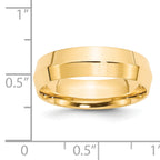 14K Yellow Gold Comfort-Fit Wedding Band 6mm
