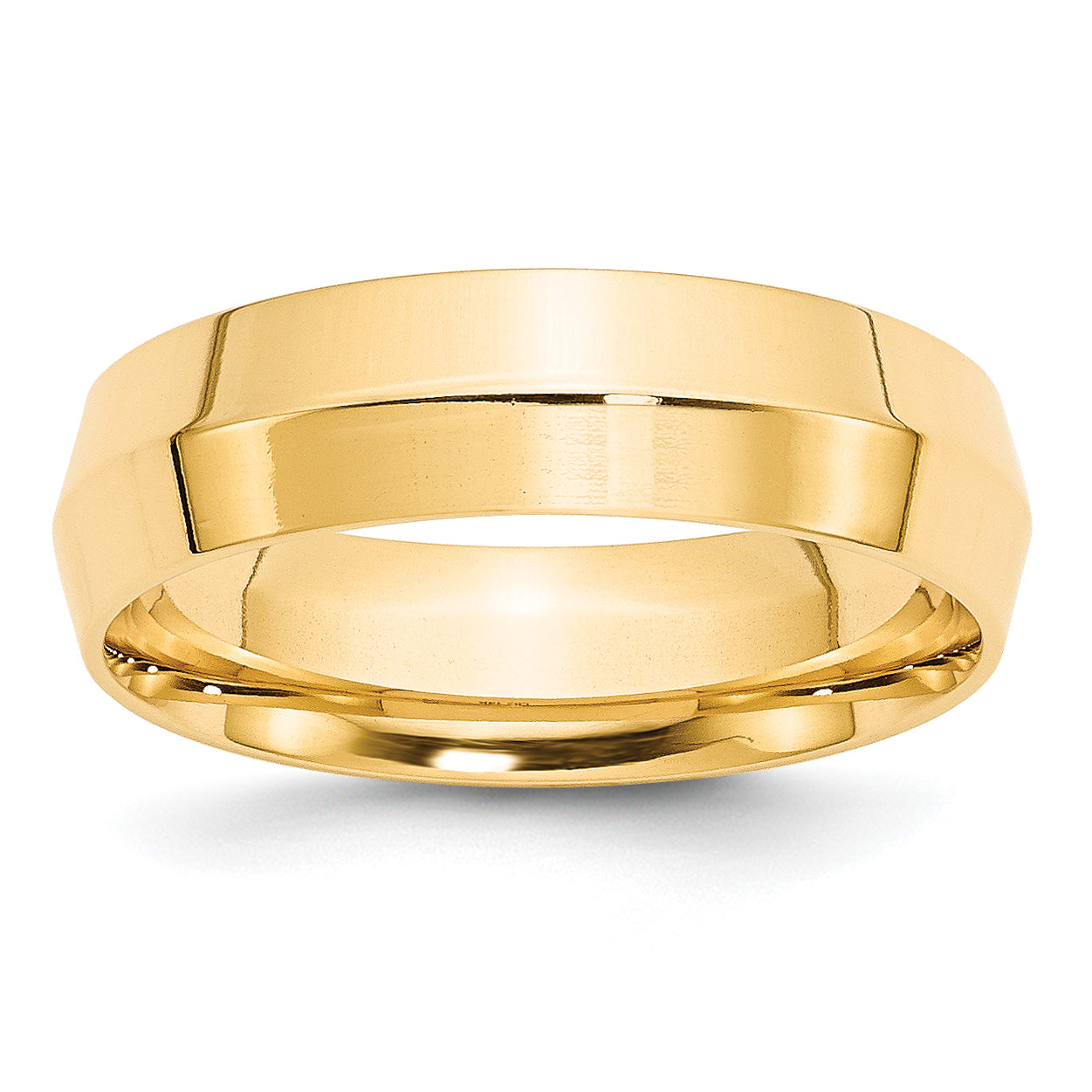 14K Yellow Gold Comfort-Fit Wedding Band 6mm Main image