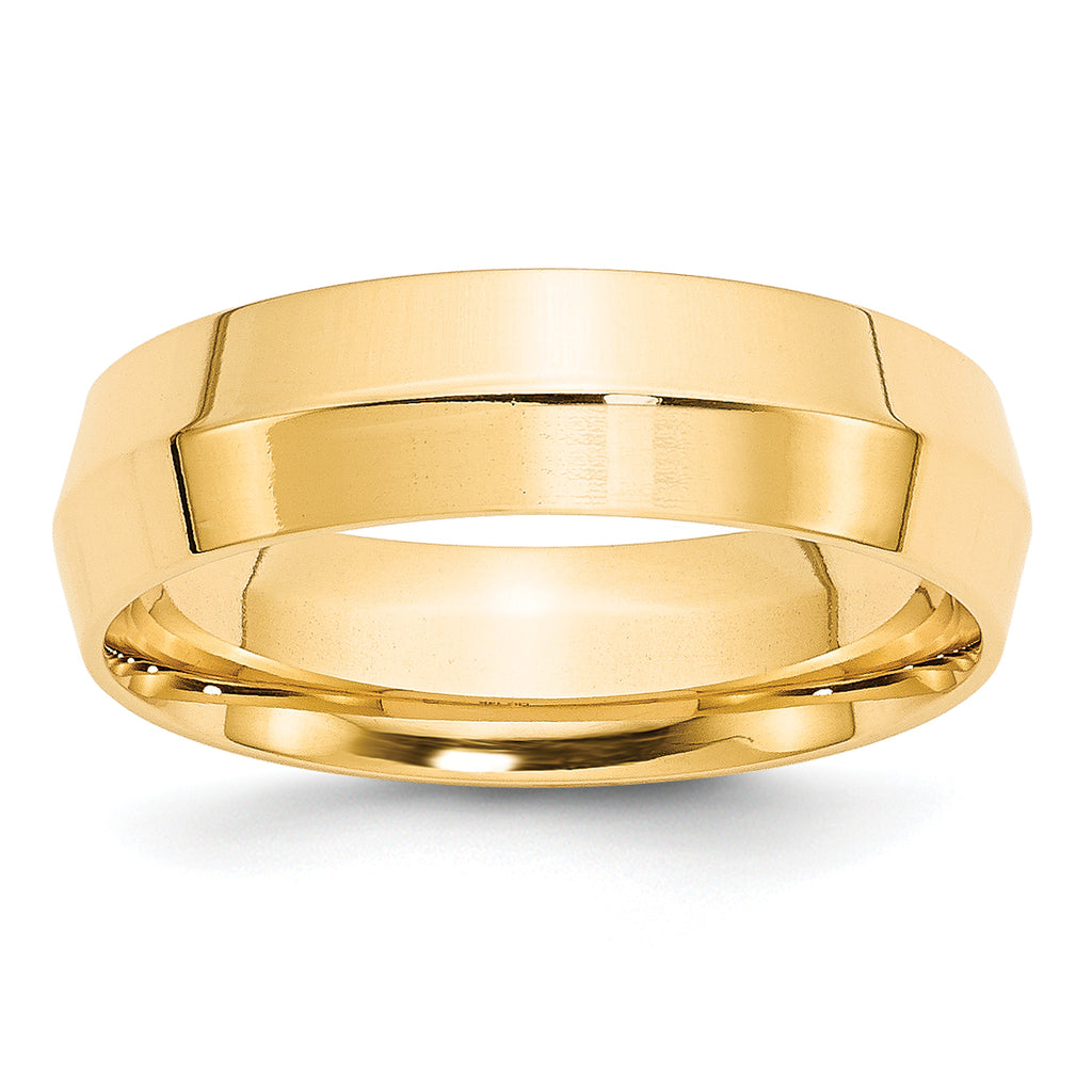 14K Yellow Gold Comfort-Fit Wedding Band 6mm