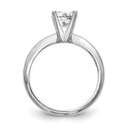 Platinum 1/4 carat Heavy-Weight Half-Round 4-Prong Round Solitaire Ring Mounting (No Stone Included)