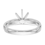 Platinum 1.25ct. Medium-Weight Comfort-Fit 6-Prong Ring Mounting (No Stone Included)