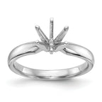 Platinum 1.25ct. Medium-Weight Comfort-Fit 6-Prong Ring Mounting (No Stone Included)